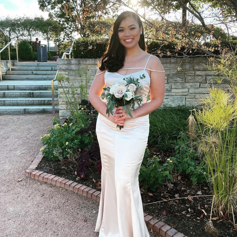 SHEIN CHAMPAGNE BRIDESMAID DRESS